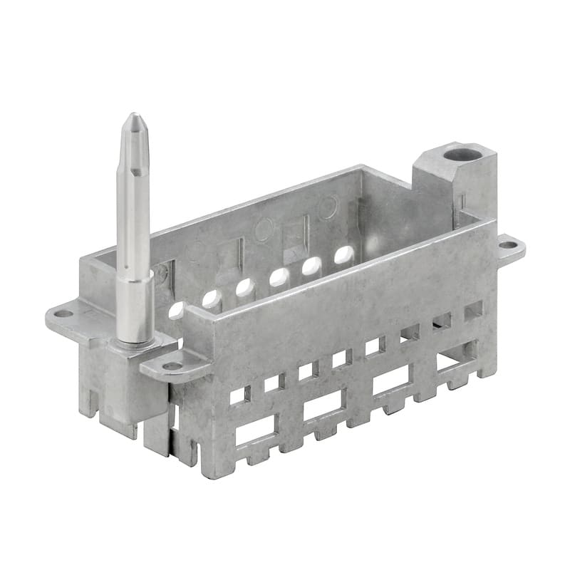 WEIDMULLER - Telaio per connettori industriali, Serie: ModuPlug, Dimensioni di installazione: 6, Numero di slot: 4, Pressofusione di zinco