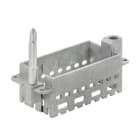WEIDMULLER - Telaio per connettori industriali, Serie: ModuPlug, Dimensioni di installazione: 6, Numero di slot: 4, Pressofusione di zinco