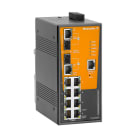 WEIDMULLER - Switch rete, managed, Fast/Gigabit Ethernet, 8x RJ45 10/100BaseT(X), 2x porte combinate (10/100/1000BaseT(X) o 100/1000BaseSFP), -40 °C...75 °C, IP30