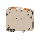 WEIDMULLER - Morsettiera passante, PUSH IN, Beige scuro, 95 mm², 232 A, 1000 V, Numero di collegamenti: 2