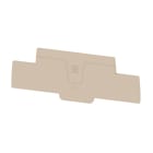 WEIDMULLER - Piastra terminale per morsetti, Beige scuro, Posizione verticale: 112.85 mm, Larghezza: 2.1 mm, V-0, bloccabile: Sì