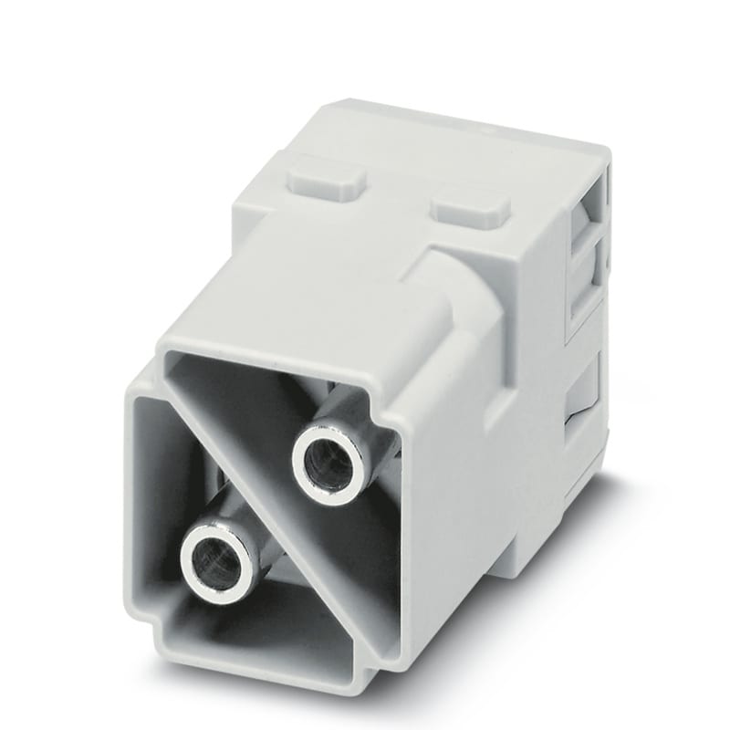 WEIDMULLER - Inserto modulo per connettori industriali (potenza/segnale), 1000 V, 100 A, Numero di poli: 2, Collegamento a vite assiale, Maschio, Slot a innesto ne