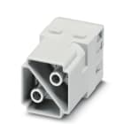 WEIDMULLER - Inserto modulo per connettori industriali (potenza/segnale), 1000 V, 100 A, Numero di poli: 2, Collegamento a vite assiale, Maschio, Slot a innesto ne