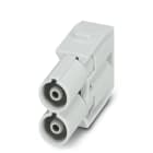 WEIDMULLER - Inserto modulo per connettori industriali (potenza/segnale), 1000 V, 70 A, Numero di poli: 2, Collegamento a vite assiale, Maschio, Slot a innesto nec