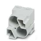 WEIDMULLER - Inserto modulo per connettori industriali (potenza/segnale), 50 V, 10 A, Numero di poli: 2, Collegamento a crimpare, Maschio, Slot a innesto necessari