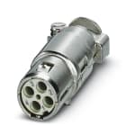 WEIDMULLER - Inserto modulo per connettori industriali (dati), 50 V, 10 A, Numero di poli: 4, Collegamento a crimpare, Femmina, Slot a innesto necessari: 0