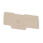WEIDMULLER - Piastra terminale per morsetti, Beige scuro, Posizione verticale: 69.5 mm, Larghezza: 2.1 mm, V-0, Wemid, bloccabile: Sì