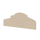 WEIDMULLER - Piastra terminale per morsetti, Beige scuro, Posizione verticale: 109 mm, Larghezza: 2.1 mm, V-0, Wemid, bloccabile: Sì