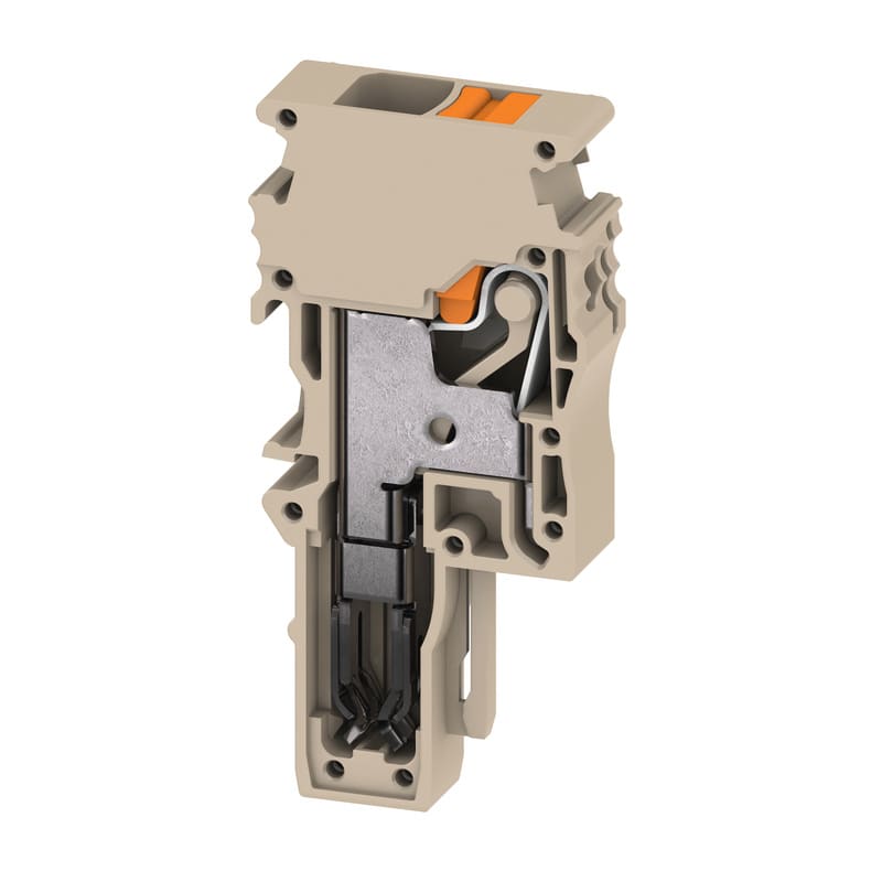 WEIDMULLER - Connettore (Morsetto), PUSH IN, 6 mm², 41 A, 800 V, Numero di collegamenti: 1, Numero di poli: 1, Larghezza: 8.1 mm