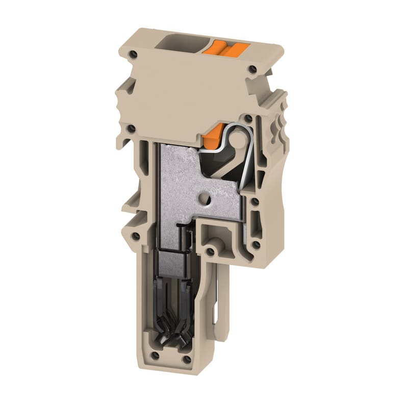 WEIDMULLER - Connettore (Morsetto), PUSH IN, 6 mm², 41 A, 800 V, Numero di collegamenti: 1, Numero di poli: 1, Larghezza: 8.1 mm