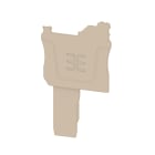 WEIDMULLER - Piastra terminale per morsetti, Beige scuro, Posizione verticale: 24.3 mm, Larghezza: 2.45 mm, V-0, Wemid, bloccabile: Sì