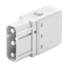 WEIDMULLER - Inserto modulo per connettori industriali (potenza/segnale), 690 V, 40 A, Numero di poli: 3, PUSH IN con attuatore, Maschio, Slot a innesto necessari: