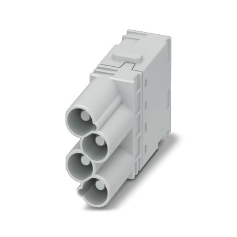 WEIDMULLER - Inserto modulo per connettori industriali (potenza/segnale), 830 V, 40 A, Numero di poli: 4, PUSH IN con attuatore, Maschio, Slot a innesto necessari: