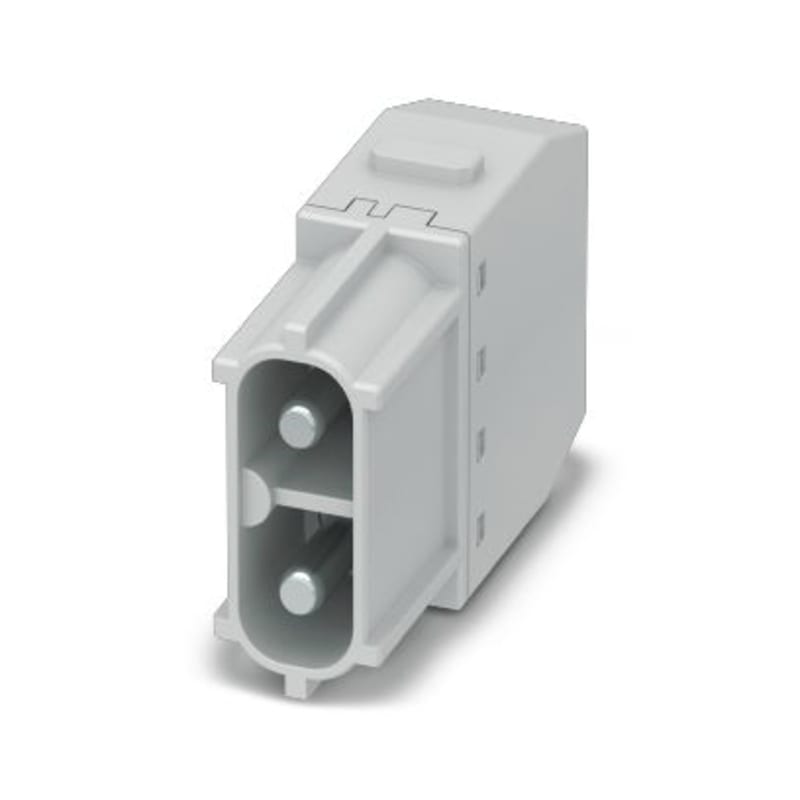 WEIDMULLER - Inserto modulo per connettori industriali (potenza/segnale), 690 V, 40 A, Numero di poli: 2, PUSH IN con attuatore, Maschio, Slot a innesto necessari: