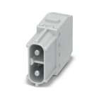 WEIDMULLER - Inserto modulo per connettori industriali (potenza/segnale), 690 V, 40 A, Numero di poli: 2, PUSH IN con attuatore, Maschio, Slot a innesto necessari: