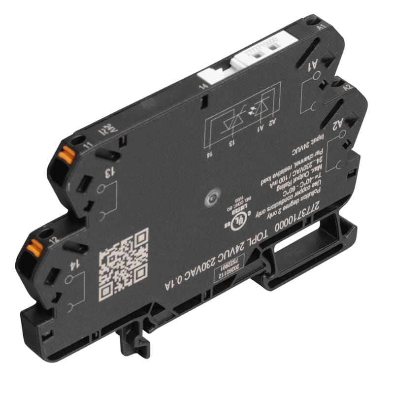WEIDMULLER - Relè a stato solido, 24 V UC ±10 %, Diodo soppressore, 230 V AC, 0,1 A, PUSH IN