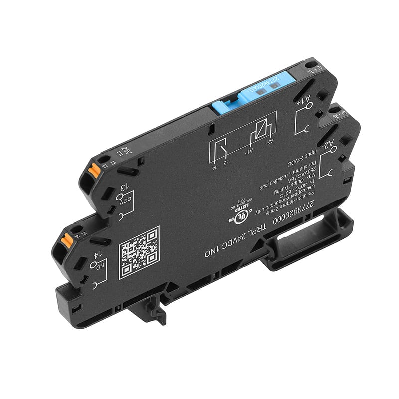 WEIDMULLER - Modulo a relè, 24 V DC ±20 %, LED verde, 1 contatto NA (AgNi) , 250 V AC, 6 A, PUSH IN