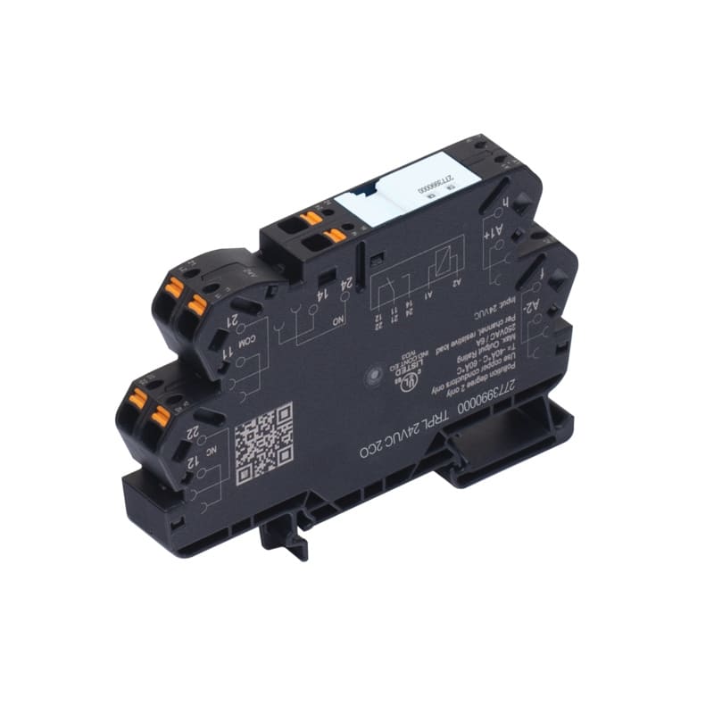 WEIDMULLER - Modulo a relè, 24 V UC ±10 %, LED verde, 2 x 1 contatto di scambio (AgNi) , 250 V AC, 6 A, PUSH IN