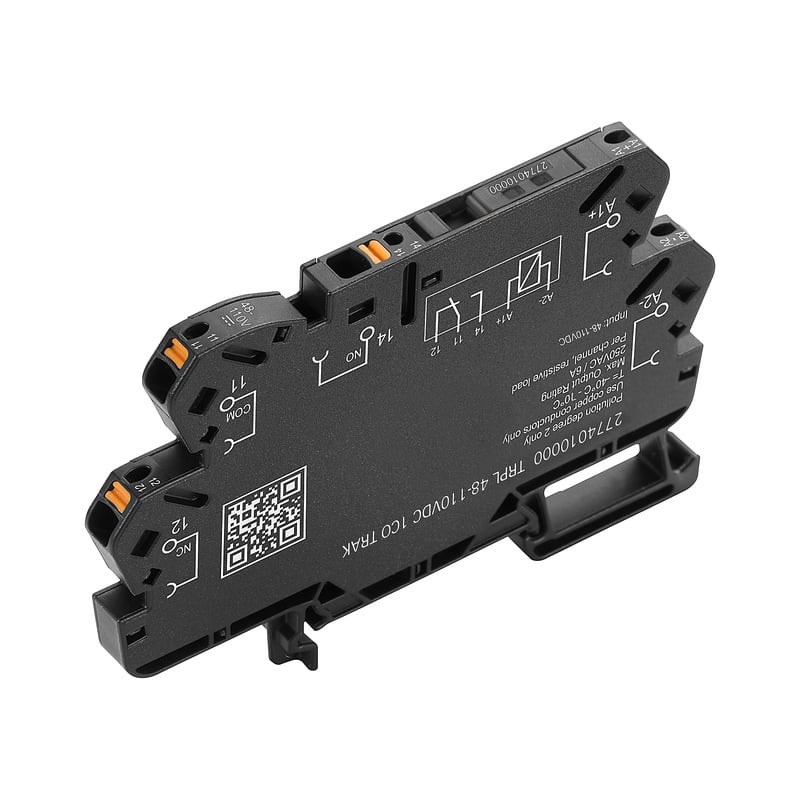 WEIDMULLER - Modulo a relè, 48 V…110 V DC +25% / -30%, LED verde, 1 Contatto di scambio (AgSnO2) , 250 V AC, 6 A, PUSH IN