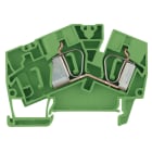 WEIDMULLER - Morsettiera passante, Molla autobloccante, verde, 6 mm², 41 A, 400 V, Numero di collegamenti: 2