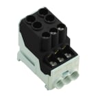 WEIDMULLER - Morsetto ripartitore di potenziale, Collegamento a vite, nero, 25 mm², 101 A, 1000 V, Numero di collegamenti: 8, Numero di piani: 1