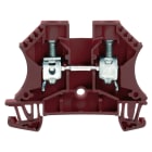 WEIDMULLER - Morsettiera passante, collegamento a vite/a saldare, marrone, 10 mm², 57 A, 1000 V, Numero di collegamenti: 2