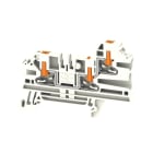 WEIDMULLER - Morsettiera passante, PUSH IN, bianco, 2.5 mm², 24 A, 800 V, Numero di collegamenti: 3