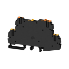 WEIDMULLER - Morsetto sezionatore di prova, Collegamento a vite, nero, 2.5 mm², 17 A, 500 V, Numero di collegamenti: 4, Numero di piani: 2