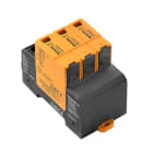WEIDMULLER - Scaricatore di sovratensione PV combinato (Tipo 1+2), DC, Tensione nominale (DC): 600 V, Numero di poli: 3