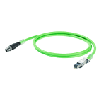 WEIDMULLER - Cavo PROFINET (preconfezionato), Codificato D M12 – pin diritto IP67, Codificato D M8 – pin diritto IP67, Numero di poli: 4, 1.5 m, Lunghezza: 1.5 m
