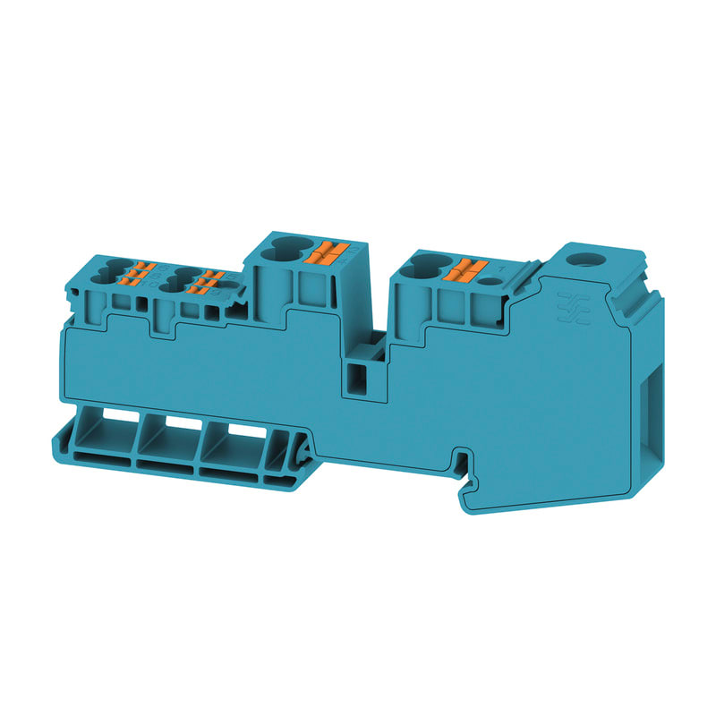WEIDMULLER - Morsetto ripartitore di potenziale, Collegamento a vite, blu, 35 mm², 110 A, 1000 V, Numero di collegamenti: 11, Numero di piani: 1