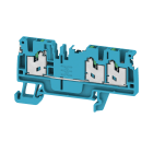 WEIDMULLER - Morsettiera passante, SNAP IN, blu, 2.5 mm², 24 A, 800 V, Numero di collegamenti: 3