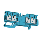 WEIDMULLER - Morsettiera passante, SNAP IN, blu, 2.5 mm², 24 A, 800 V, Numero di collegamenti: 4