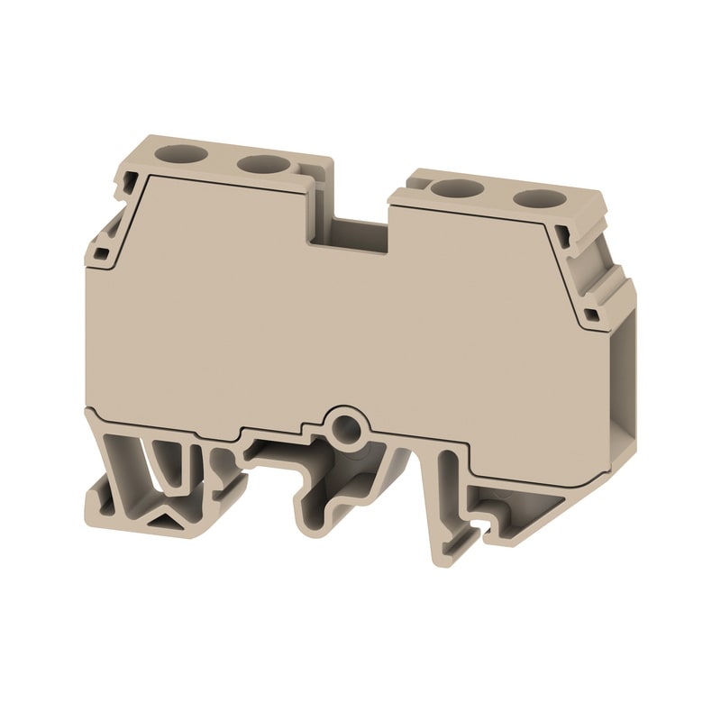 WEIDMULLER - Morsettiera passante, Collegamento a vite, Beige scuro, 16 mm², 76 A, 1000 V, Numero di collegamenti: 2