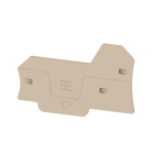 WEIDMULLER - Piastra terminale per morsetti, Beige scuro, Posizione verticale: 69.6 mm, Larghezza: 2.1 mm, V-0, Wemid, bloccabile: No