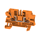 WEIDMULLER - Morsettiera passante, PUSH IN, arancione, 4 mm², 32 A, 1000 V, Numero di collegamenti: 2