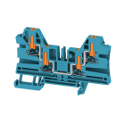 WEIDMULLER - Morsettiera passante, PUSH IN, blu, 4 mm², 32 A, 1000 V, Numero di collegamenti: 4