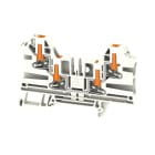 WEIDMULLER - Morsettiera passante, PUSH IN, bianco, 4 mm², 32 A, 1000 V, Numero di collegamenti: 4