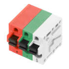 WEIDMULLER - Morsetto per circuito stampato, 320 V, 24 A, Passo in mm: 5.00, 2.5 mm², Numero di poli: 3, PUSH IN con tasto di attivazione, Collegamento a saldare T