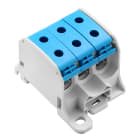 WEIDMULLER - Morsetto ripartitore di potenziale, Collegamento a vite, blu, 50 mm², 150 A, 1000 V, Numero di collegamenti: 6, Numero di piani: 1