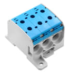 WEIDMULLER - Morsetto ripartitore di potenziale, Collegamento a vite, blu, 95 mm², 232 A, 1000 V, Numero di collegamenti: 6, Numero di piani: 1