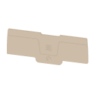 WEIDMULLER - Piastra terminale per morsetti, Beige scuro, Posizione verticale: 91.8 mm, Larghezza: 2 mm, V-0, Wemid, bloccabile: Sì