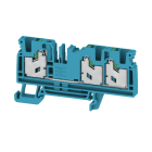 WEIDMULLER - Morsettiera passante, SNAP IN, blu, 4 mm², 32 A, 1000 V, Numero di collegamenti: 3