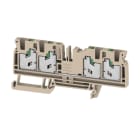 WEIDMULLER - Morsettiera passante, SNAP IN, Beige scuro, 4 mm², 32 A, 1000 V, Numero di collegamenti: 4