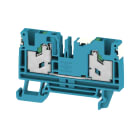 WEIDMULLER - Morsettiera passante, SNAP IN, blu, 4 mm², 32 A, 1000 V, Numero di collegamenti: 2
