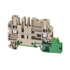 WEIDMULLER - Morsettiera passante, Collegamento a vite, Beige scuro, 4 mm², 32 A, 800 V, Numero di collegamenti: 3