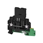 WEIDMULLER - Morsetto componibile portafusibile, Collegamento a vite, nero, 4 mm², 6.3 A, 500 V, Numero di collegamenti: 3, Numero di piani: 2, TS 35