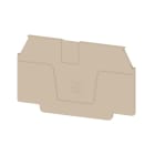 WEIDMULLER - Piastra terminale per morsetti, Beige scuro, Posizione verticale: 60 mm, Larghezza: 2 mm, V-0, Wemid, bloccabile: Sì
