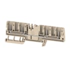 WEIDMULLER - Morsetto innestabile, PUSH IN, Beige scuro, 2.5 mm², 24 A, 800 V, Numero di collegamenti: 4, Numero di piani: 1, TS 35