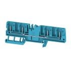 WEIDMULLER - Morsetto innestabile, PUSH IN, blu, 2.5 mm², 24 A, 800 V, Numero di collegamenti: 4, Numero di piani: 1, TS 35